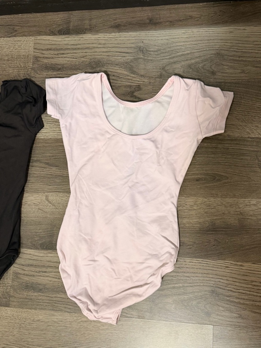 Bundle Kids Light Pink Ballet Bodysuit with Short Sleeve - Picture 4 of 6